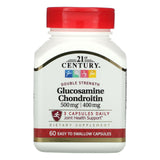 21st Century, Glucosamine Chondroitin, Double Strength, 180 Tablets - Supply Center USA