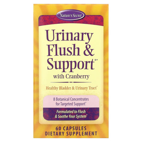 Nature's Secret, Urinary Flush & Support with Cranberry, 60 Capsules - Supply Center USA