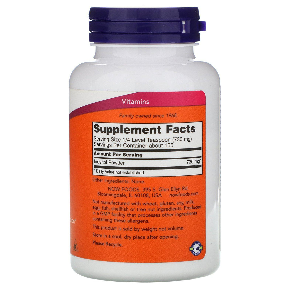 Now Foods, Inositol Powder, 4 oz (113 g) - Supply Center USA