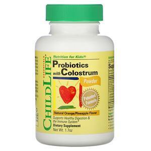 ChildLife, Probiotics with Colostrum Powder, Natural Orange/Pineapple Flavor, 1.7 oz - Supply Center USA