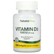 NaturesPlus, Vitamin D3, 25 mcg (1,000 IU), 180 Softgels - Supply Center USA