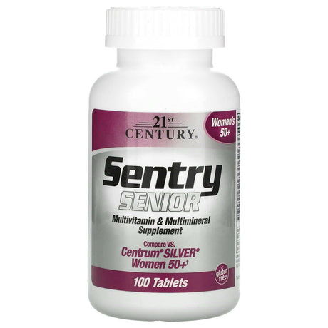 21st Century, Sentry Senior, Multivitamin & Multimineral Supplement, Women 50+, 100 Tablets - Supply Center USA