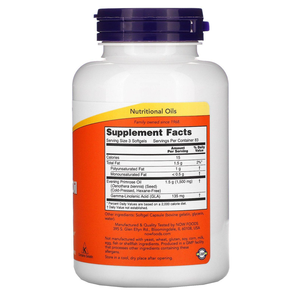 Now Foods, Evening Primrose Oil, 500 mg, 250 Softgels - Supply Center USA