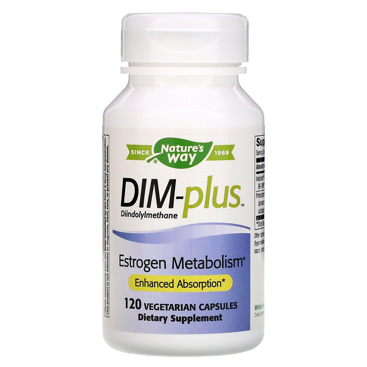 Nature's Way, DIM-plus, Estrogen Metabolism, 120 Vegetarian Capsules - Supply Center USA