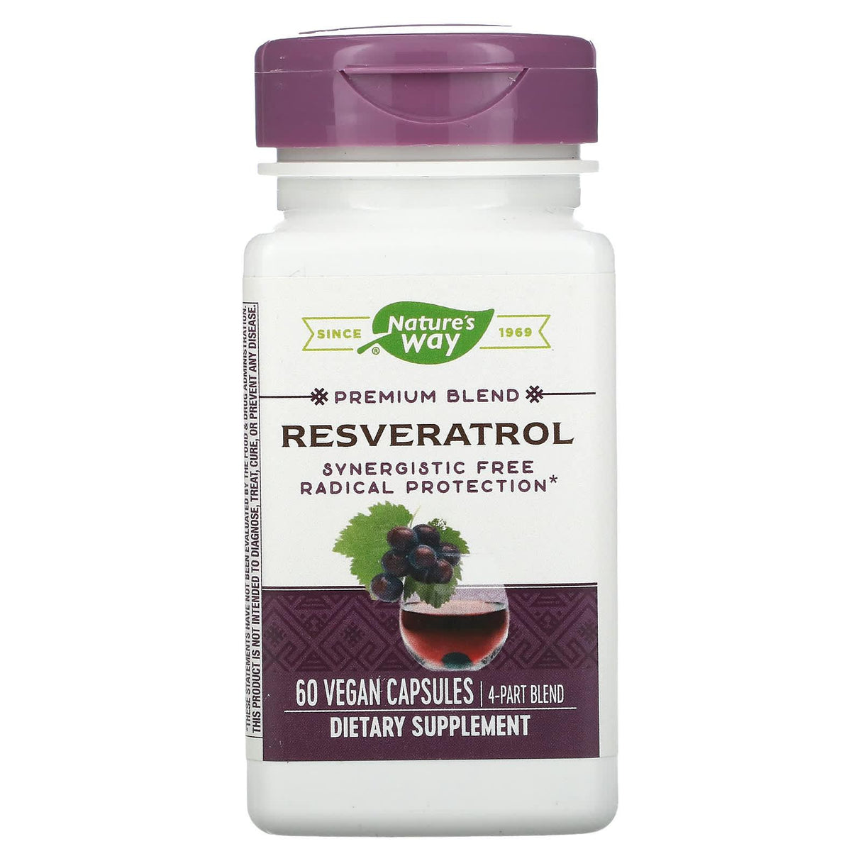 Nature's Way, Premium Blend, Resveratrol, 60 Vegan Capsules - Supply Center USA