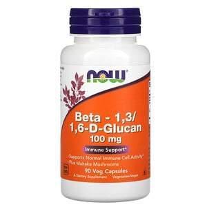 Now Foods, Beta-1,3/1,6-D-Glucan, 100 mg, 90 Veg Capsules - Supply Center USA