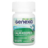 Genexa, Children's Calm Keeper, Calming & Relaxation, Ages 3+, Vanilla Lavender, 60 Chewable Tablets - Supply Center USA