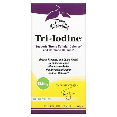 Terry Naturally, Tri-Iodine, 3 mg, 90 Capsules - Supply Center USA