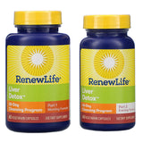 Renew Life, Liver Detox, 30-Day Cleansing Program, 2 Bottles, 60 Vegetarian Capsules Each - Supply Center USA