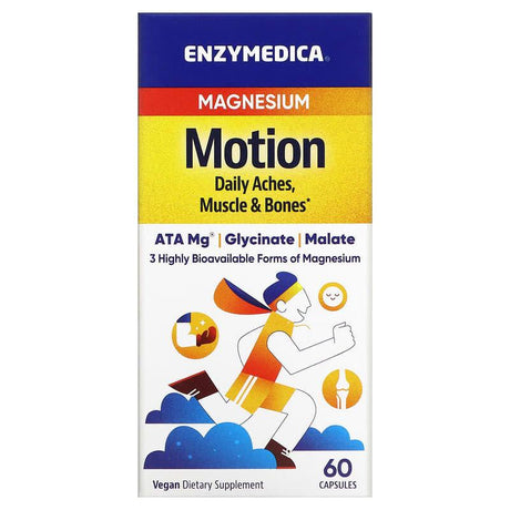 Enzymedica, Magnesium, Motion, 60 Capsules - Supply Center USA