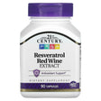 21st Century, Resveratrol Red Wine Extract, 90 Capsules - Supply Center USA