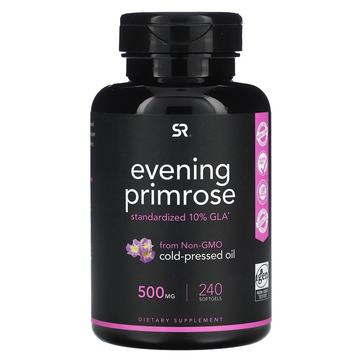 Sports Research, Evening Primrose, 500 mg, 240 Softgels - Supply Center USA