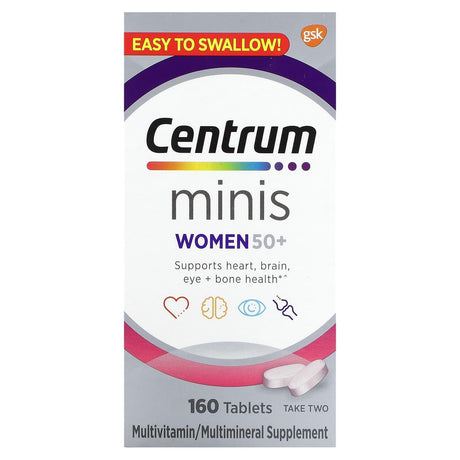 Centrum, Women 50+, Minis, Multivitamins, 160 Tablets - Supply Center USA