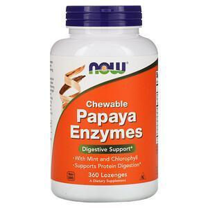 Now Foods, Chewable Papaya Enzymes, 360 Lozenges - Supply Center USA