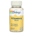 Solaray, Vitamin K, 100 mcg, 100 Tablets - Supply Center USA