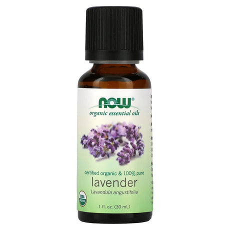 NOW Foods, Organic Essential Oils, Lavender, 4 fl oz (118 ml) - Supply Center USA