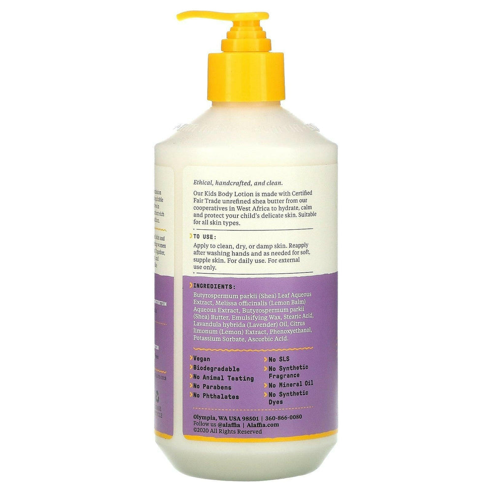 Alaffia, Kids, Body Lotion, Lemon Lavender, 16 fl oz (476 ml) - HealthCentralUSA