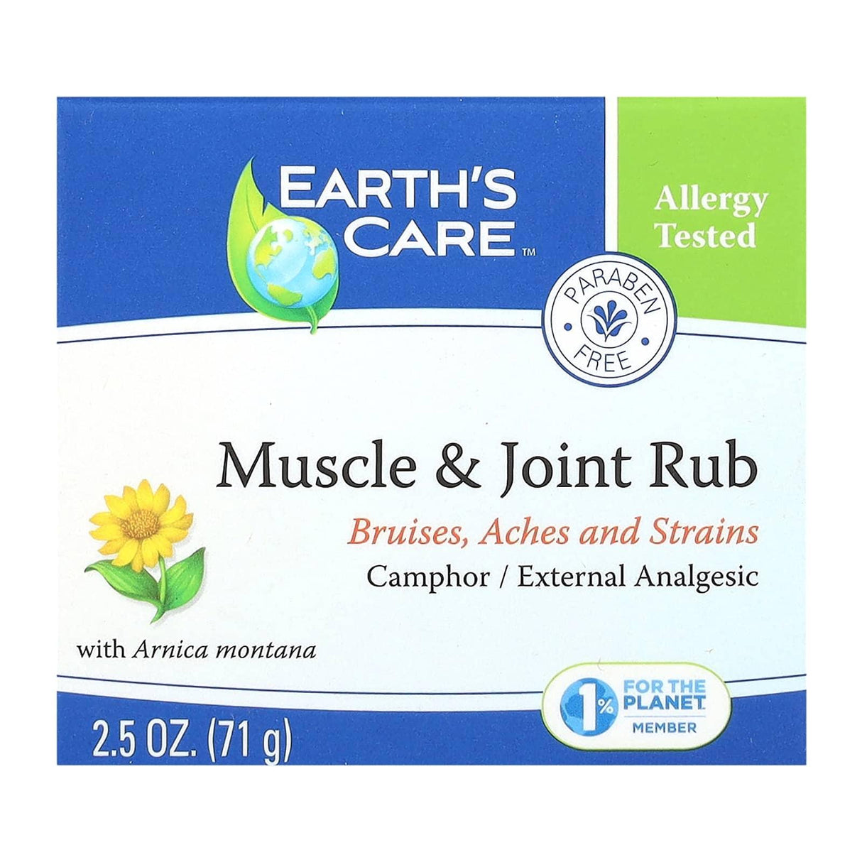 Earth's Care, Muscle & Joint Rub, 2.5 oz (71 g) - Supply Center USA