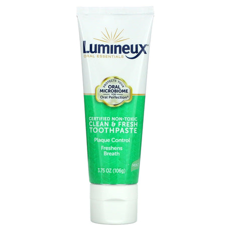 Lumineux Oral Essentials, Certified Non-Toxic Clean & Fresh Toothpaste, Mint, 3.75 oz (106 g) - Supply Center USA