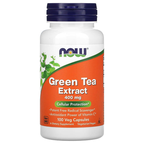 NOW Foods, Green Tea Extract, 400 mg, 100 Veg Capsules - Supply Center USA