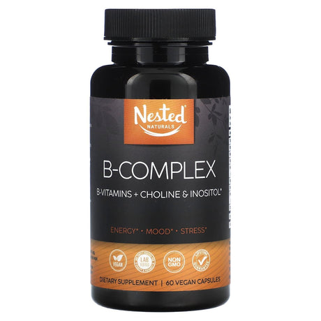 Nested Naturals, B-Complex, 60 Vegan Capsules - Supply Center USA