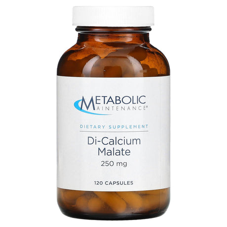 Metabolic Maintenance, Di-Calcium Malate, 250 mg, 120 Capsules - Supply Center USA