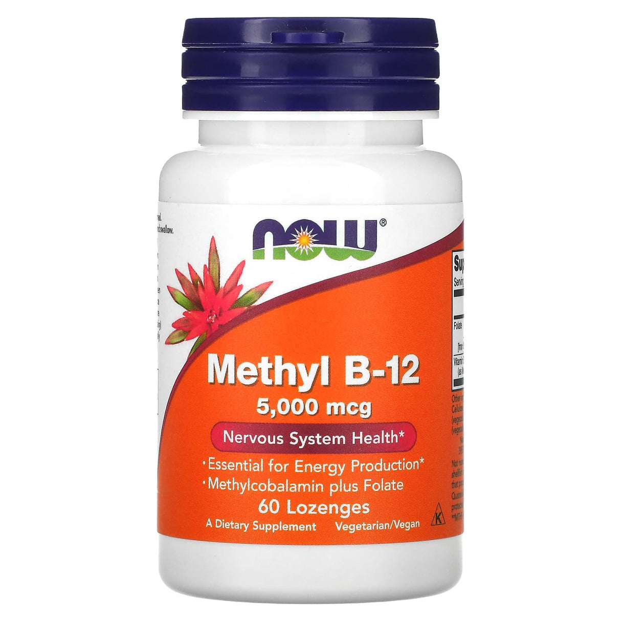 NOW Foods, Methyl B-12, 5000 mcg, 120 Lozenges - Supply Center USA