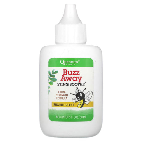 Quantum Health, Buzz Away Sting Soothe, Bug Bite Relief, Extra Strength, 1 fl oz (30 ml) - Supply Center USA