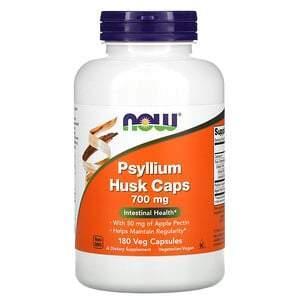 Now Foods, Psyllium Husk Caps, 700 mg, 180 Veg Capsules - Supply Center USA