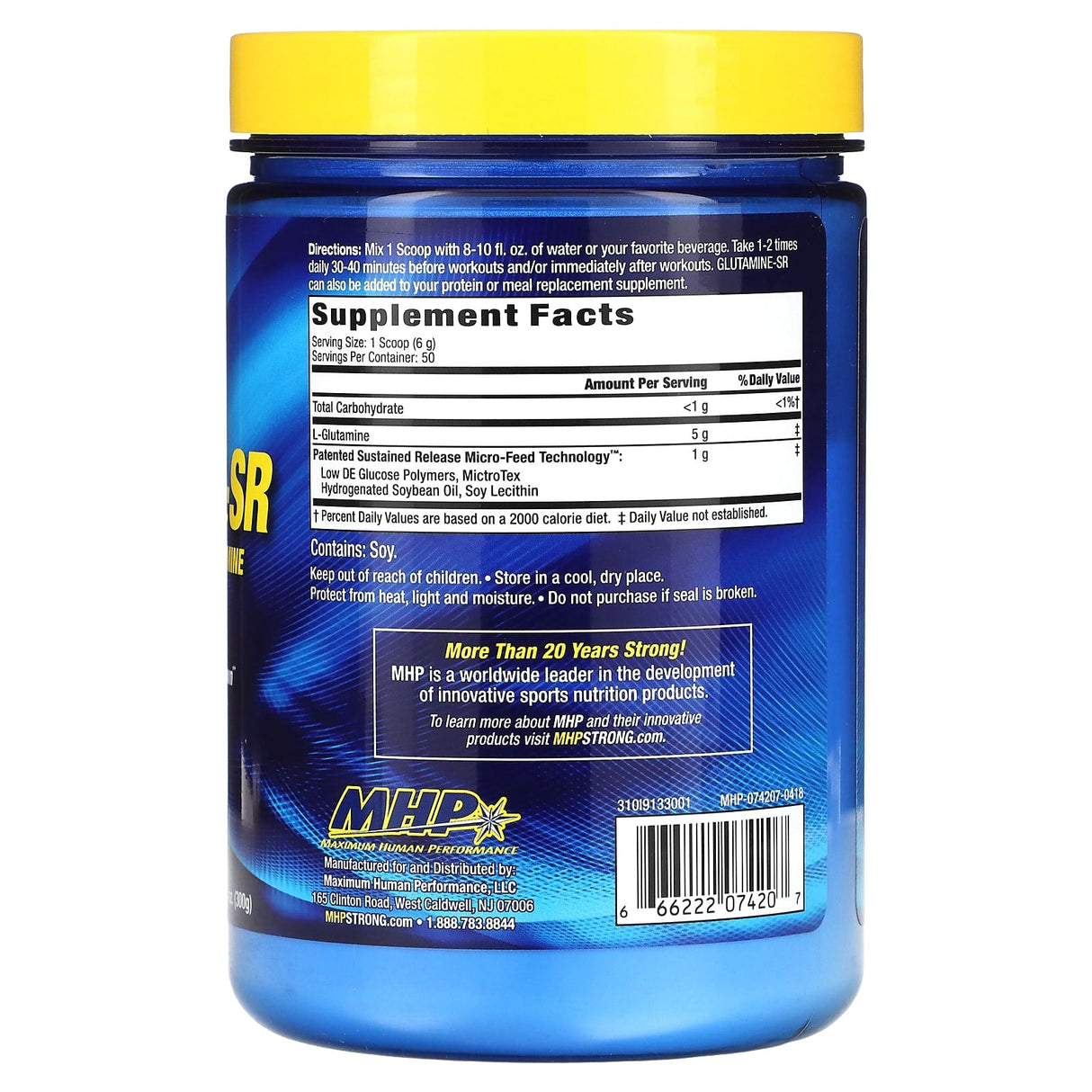 MHP, Glutamine-SR, 10.58 oz (300 g) - Supply Center USA