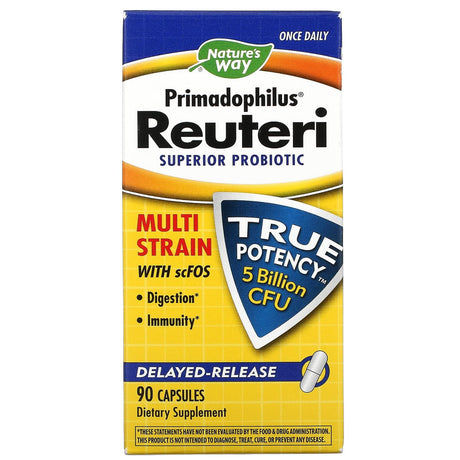 Nature's Way, Primadophilus Reuteri, Superior Probiotic, 5 Billion CFU, 90 Capsules - Supply Center USA