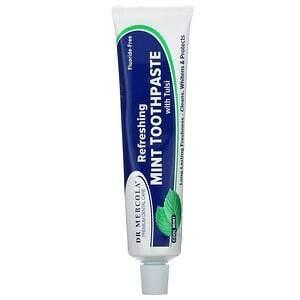 Dr. Mercola, Refreshing Toothpaste with Tulsi, Cool Mint, 3 oz (85 g) - Supply Center USA