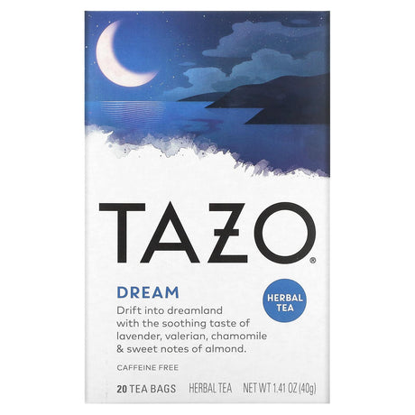 Tazo Teas, Dream, Herbal Tea, Caffeine Free, 20 Tea Bags, 1.41 oz (40 g) - Supply Center USA