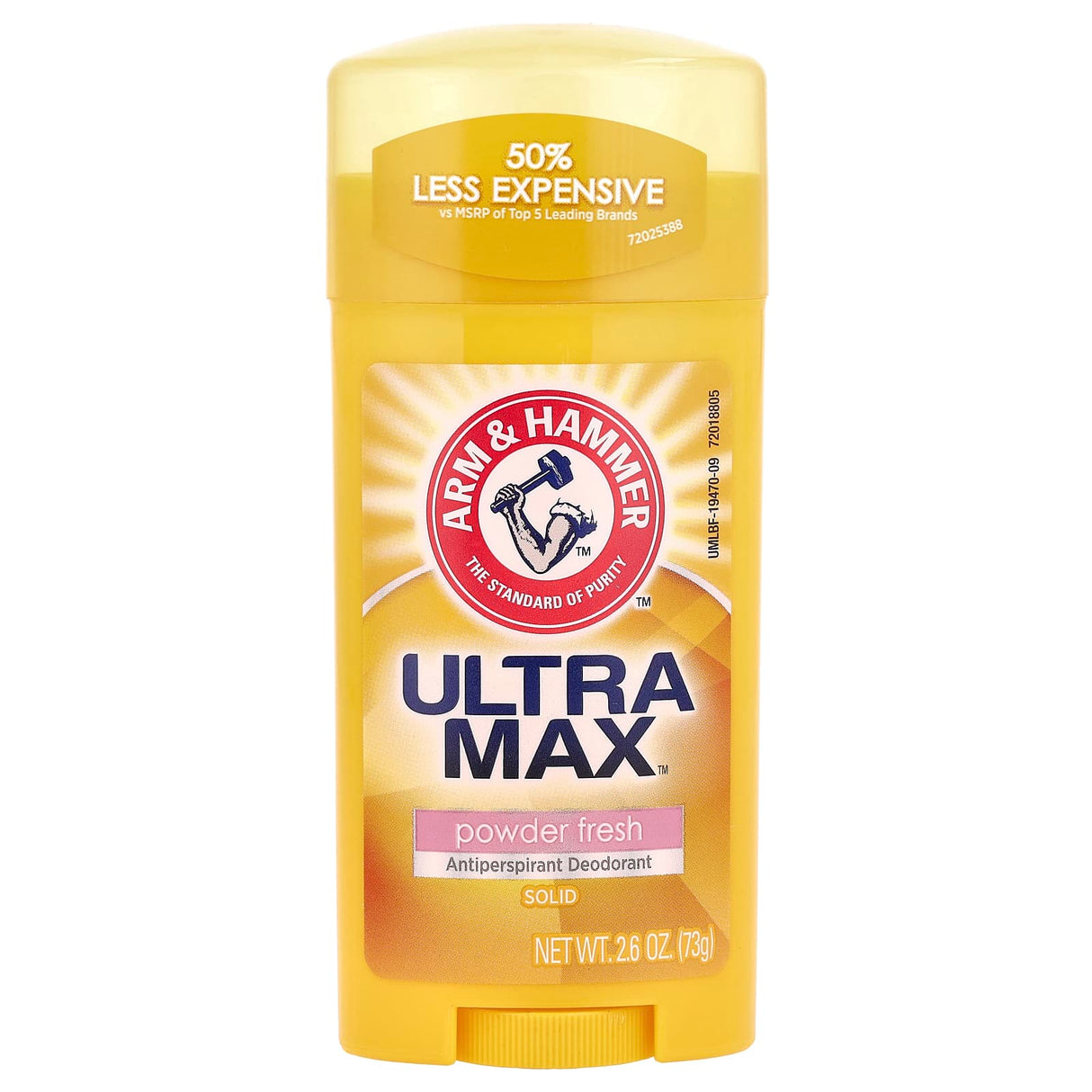 Arm & Hammer, UltraMax, Antiperspirant Solid Deodorant, Powder Fresh, 1.0 oz (28 g)