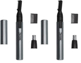 Wahl Micro Groomsman Battery Personal Trimmer for Hygienic Grooming with Rinseable, Interchangeable Heads for Eyebrows, Neckline, Nose, Ears, & Other Detailing - 05640-600