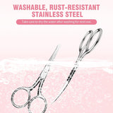 Eyebrow Scissors Curved and Rounded Small Grooming Scissors for Man and Woman Trimming Eyebrows, Nose, Mustache, Eyelashes, Ear Hairs, Nails and Cuticles.