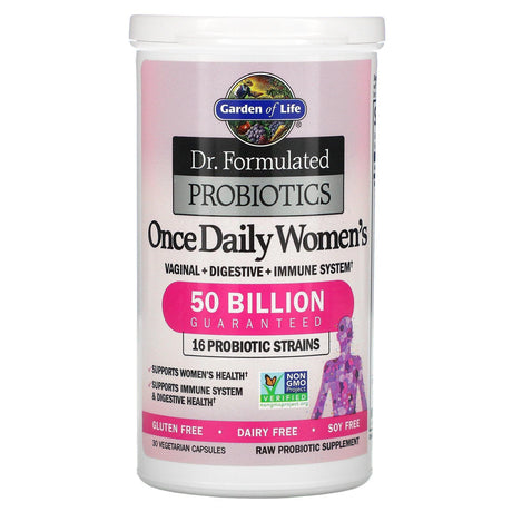 Garden of Life, Dr. Formulated Probiotics, Once Daily Women's, 50 Billion, 30 Vegetarian Capsules - Supply Center USA