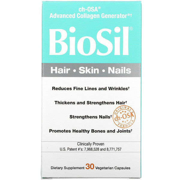 BioSil by Natural Factors, ch-OSA Advanced Collagen Generator, 30 Vegetarian Capsules