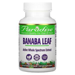 Paradise Herbs, Banaba Leaf, 60 Vegetarian Capsules - Supply Center USA