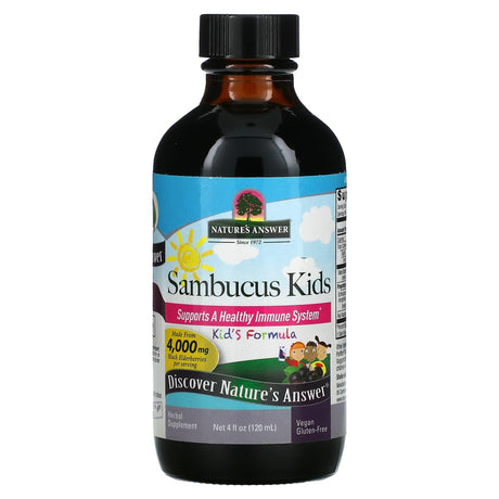 Nature's Answer, Sambucus Kid's Formula, 4,000 mg, 8 fl oz (240 ml)) - Supply Center USA