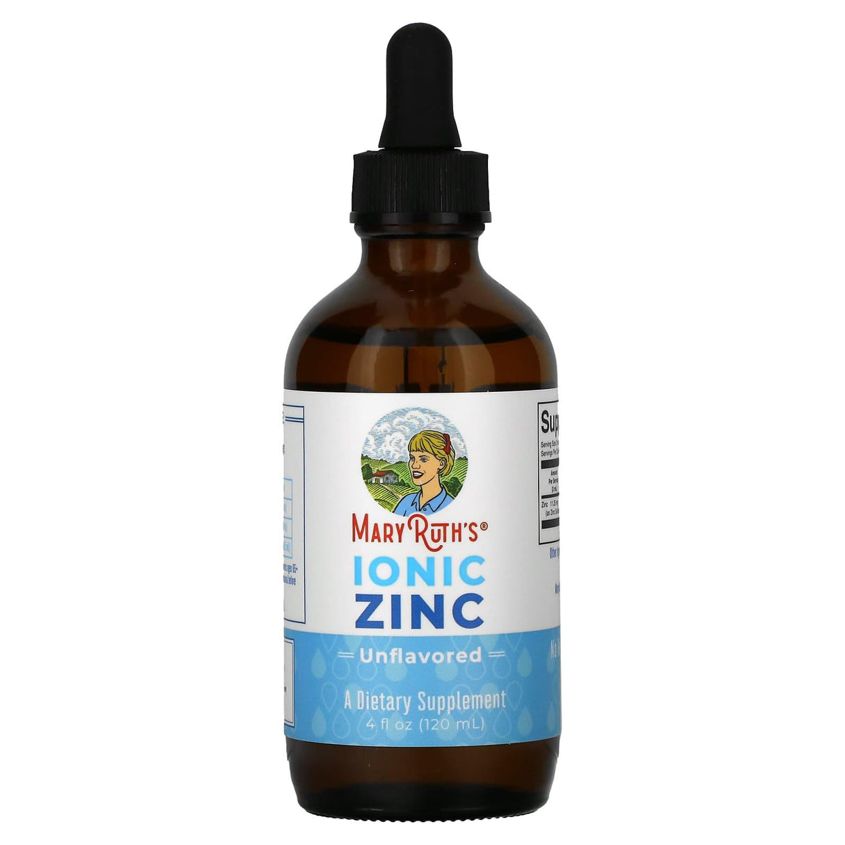 MaryRuth Organics, Liquid Ionic Zinc, Unflavored, 4 fl oz (120 ml) - Supply Center USA