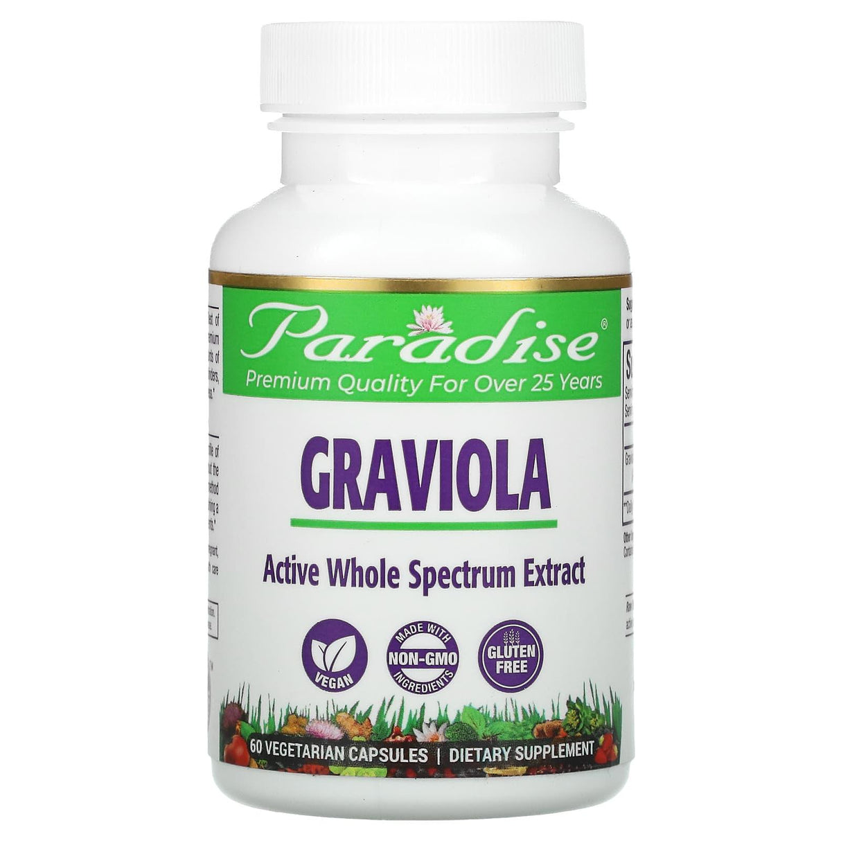 Paradise Herbs, Graviola, 60 Vegetarian Capsules - Supply Center USA