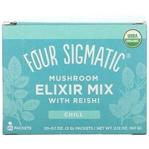 Four Sigmatic, Mushroom Elixir Mix with Reishi, 20 Packets, 0.1 oz (3 g) Each - Supply Center USA