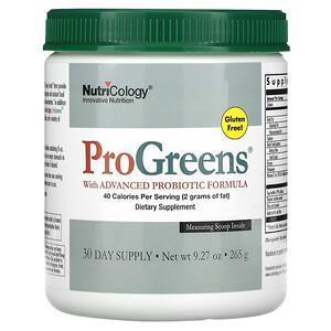 Nutricology, ProGreens with Advanced Probiotic Formula, 9.27 oz (265 g) - Supply Center USA