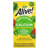 Nature's Way, Alive!, Calcium, Max Absorption, 325 mg, 60 Tablets - Supply Center USA