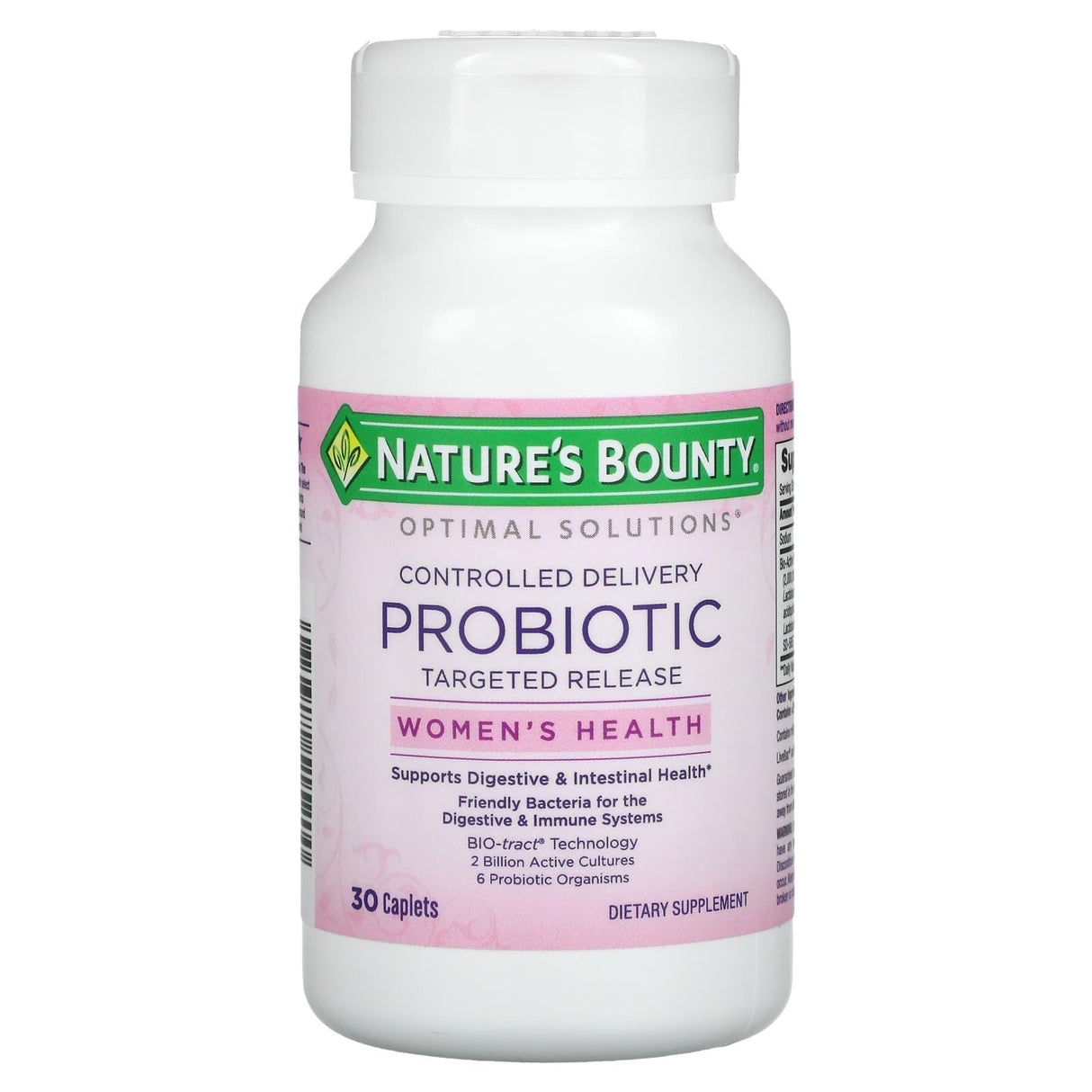 Nature's Bounty, Optimal Solutions, Women's Health, Controlled Delivery Probiotic, 30 Caplets - Supply Center USA