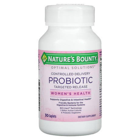 Nature's Bounty, Optimal Solutions, Women's Health, Controlled Delivery Probiotic, 30 Caplets - Supply Center USA