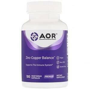 Advanced Orthomolecular Research AOR, Zinc-Copper Balance, 100 Vegetarian Capsules - HealthCentralUSA