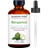 Majestic Pure Lavender Essential Oil with Glass Dropper | 100% Pure and Natural Lavender Oil | Premium Grade Essential Oils for Diffusers, Skin, Aromatherapy, Massage | 4 Fl Oz