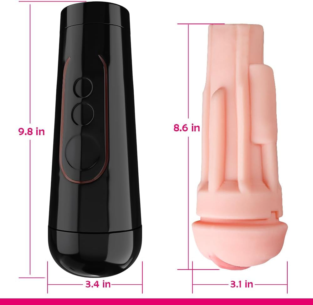 Male Masturbator Cup, Quiet Adult Sex Toys for Men Realistic Pocket Pussy Vagina Textured with 7.5In Depth Lifelike Soft and Man Masturbation Stroker